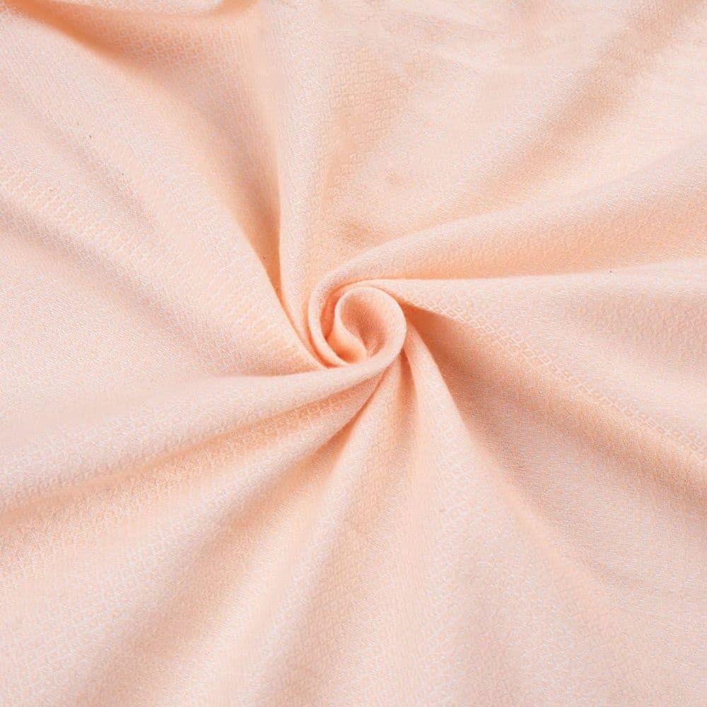 Peach Jacquard Mercerised Cotton 116 GSM Fabric