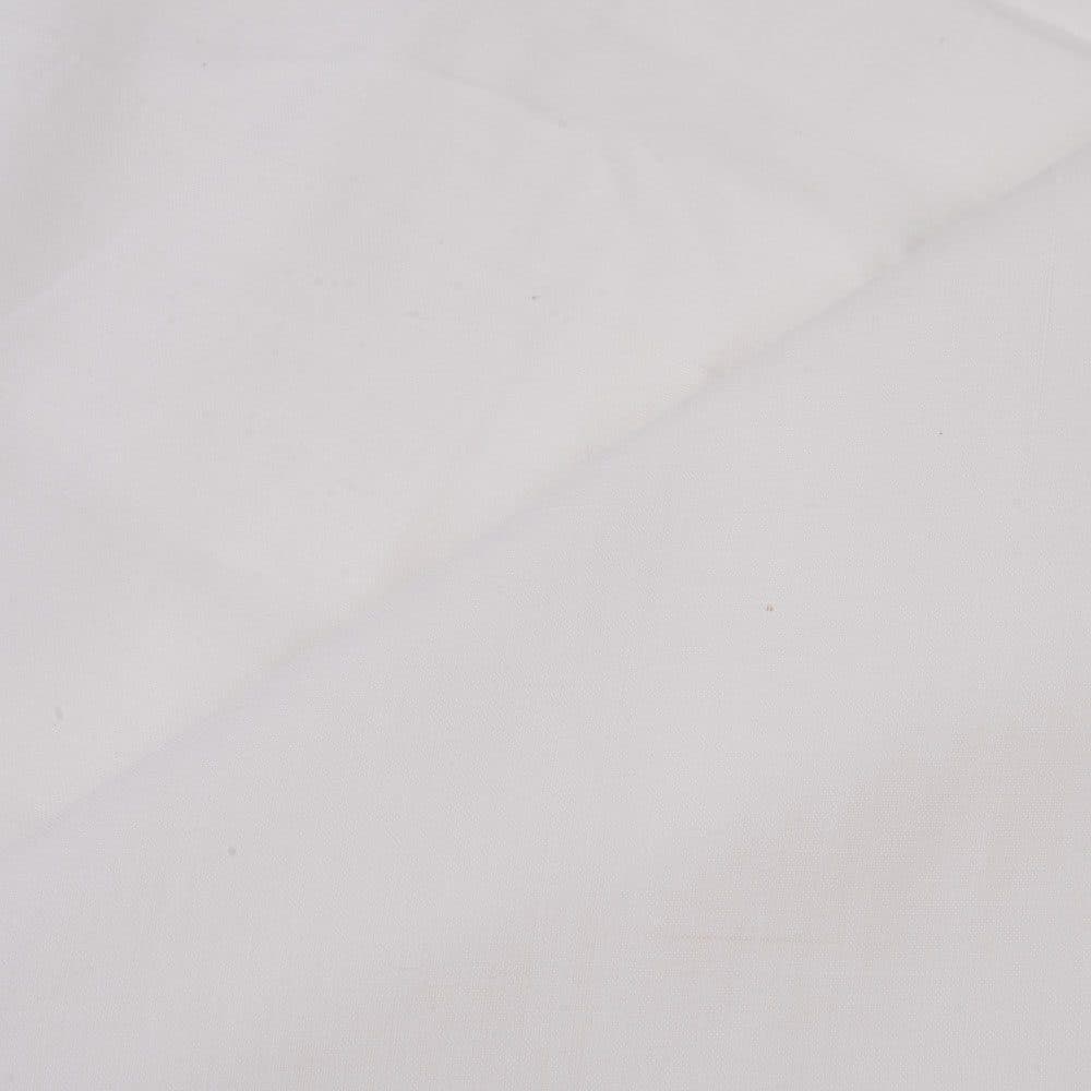 White Mulmul Khadi Cotton 83 GSM Fabric - Bleached White & Dyeable